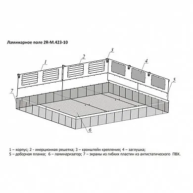 Поле ламинарное 2400х1800